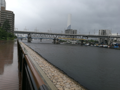 Näköala Kōnan Ryokusui -puistosta pohjoiseen