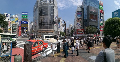 Shibuyan kuuluisa scramble crossing
