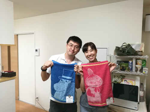 Nagomi-vierailun isäntäpariskunta Satoru ja Chiharu